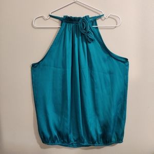 Sleeveless Dress Shirt Size L 100% Polyester